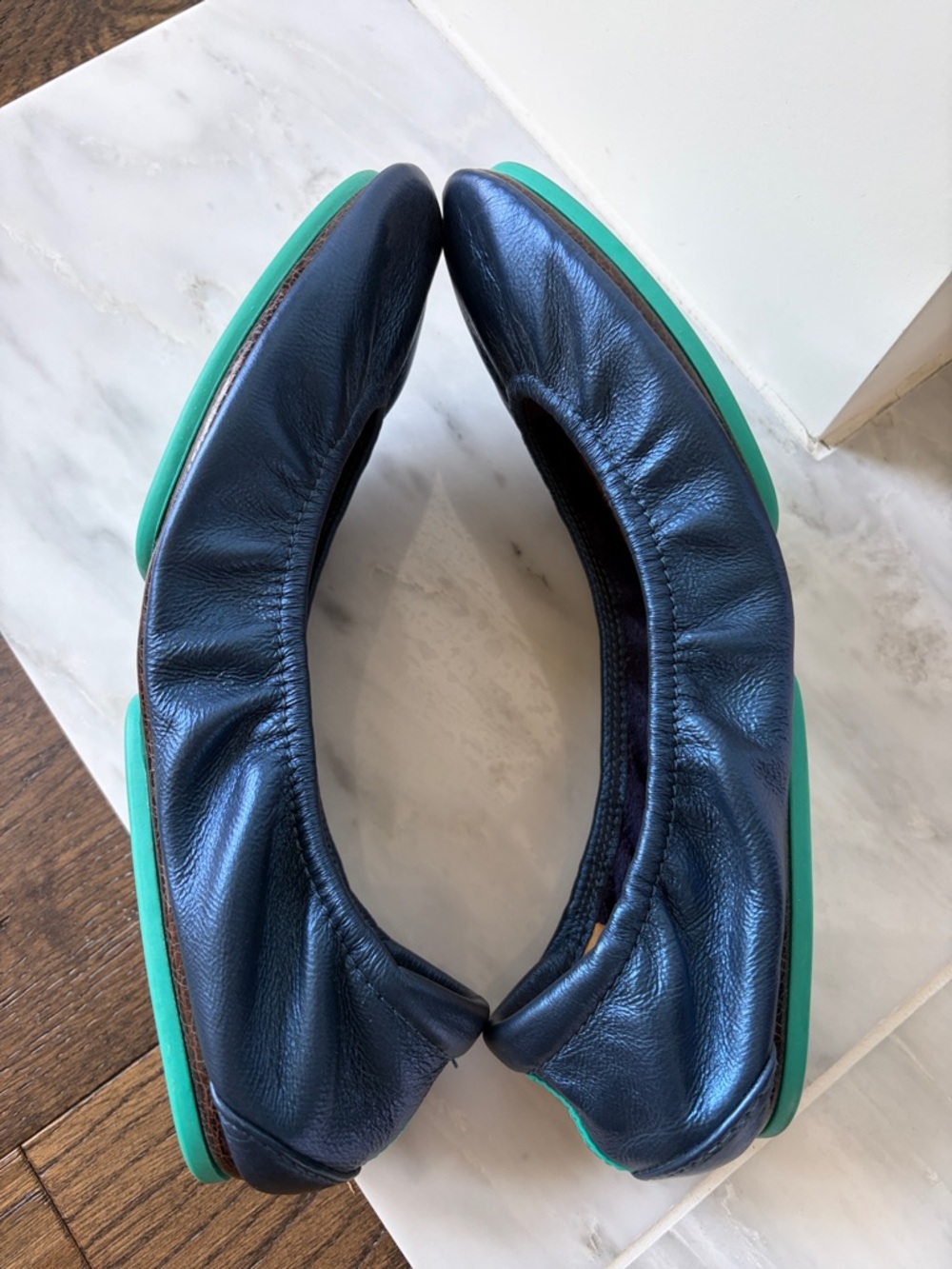 Tieks Midnight Blue Metallic size 8 - Picture 5 of 7